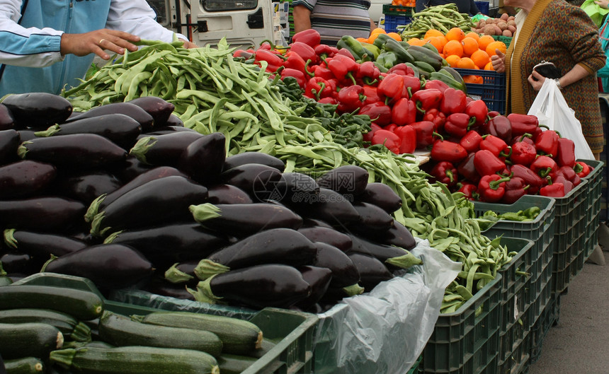 西班牙的水果和蔬菜种植站图片