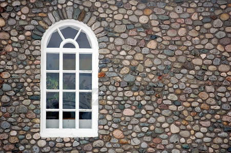 窗户石头城堡建筑房子玻璃框架住宅背景图片