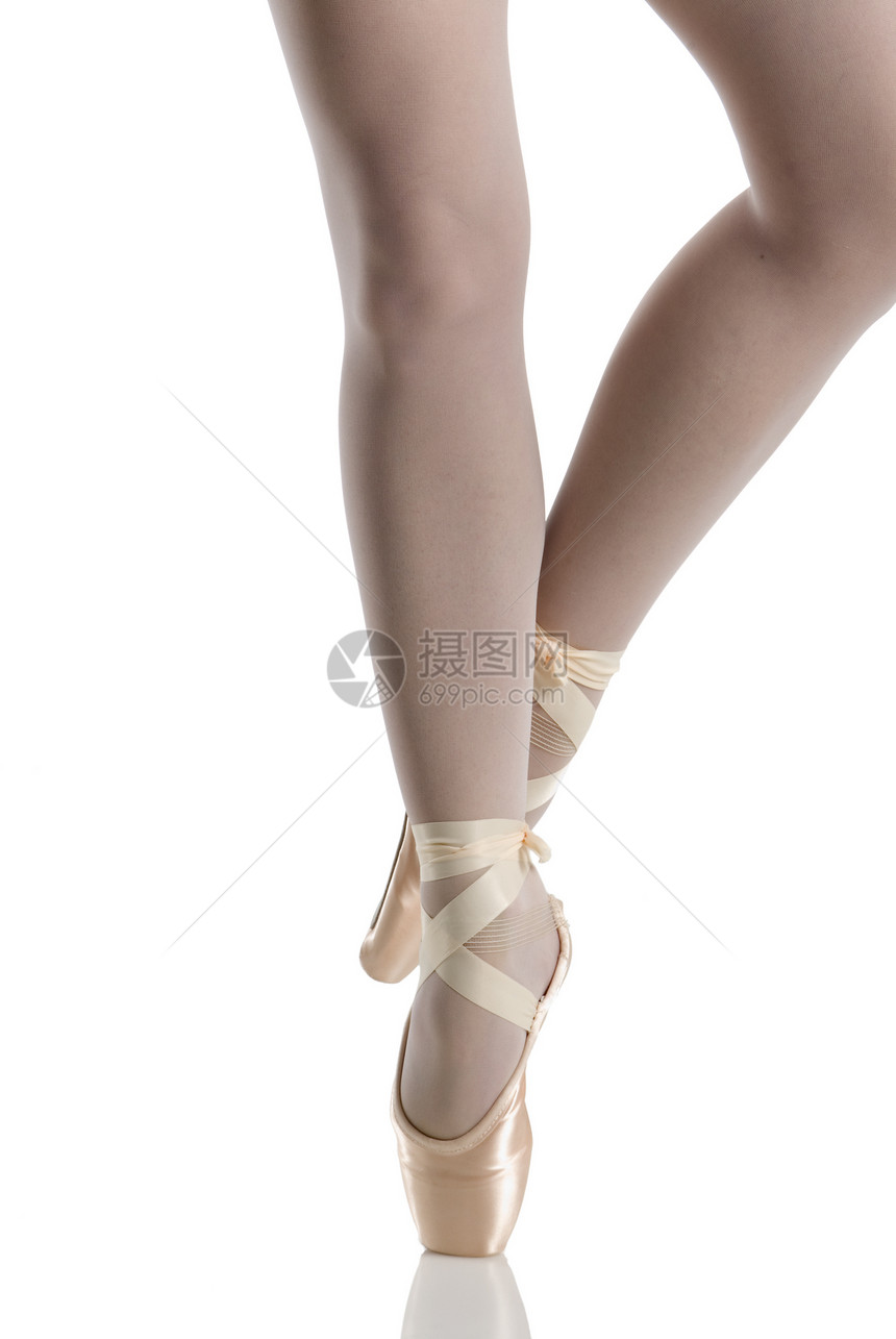 完美的指针白色女性女孩脚趾女士粉色学校舞蹈家芭蕾舞舞蹈图片