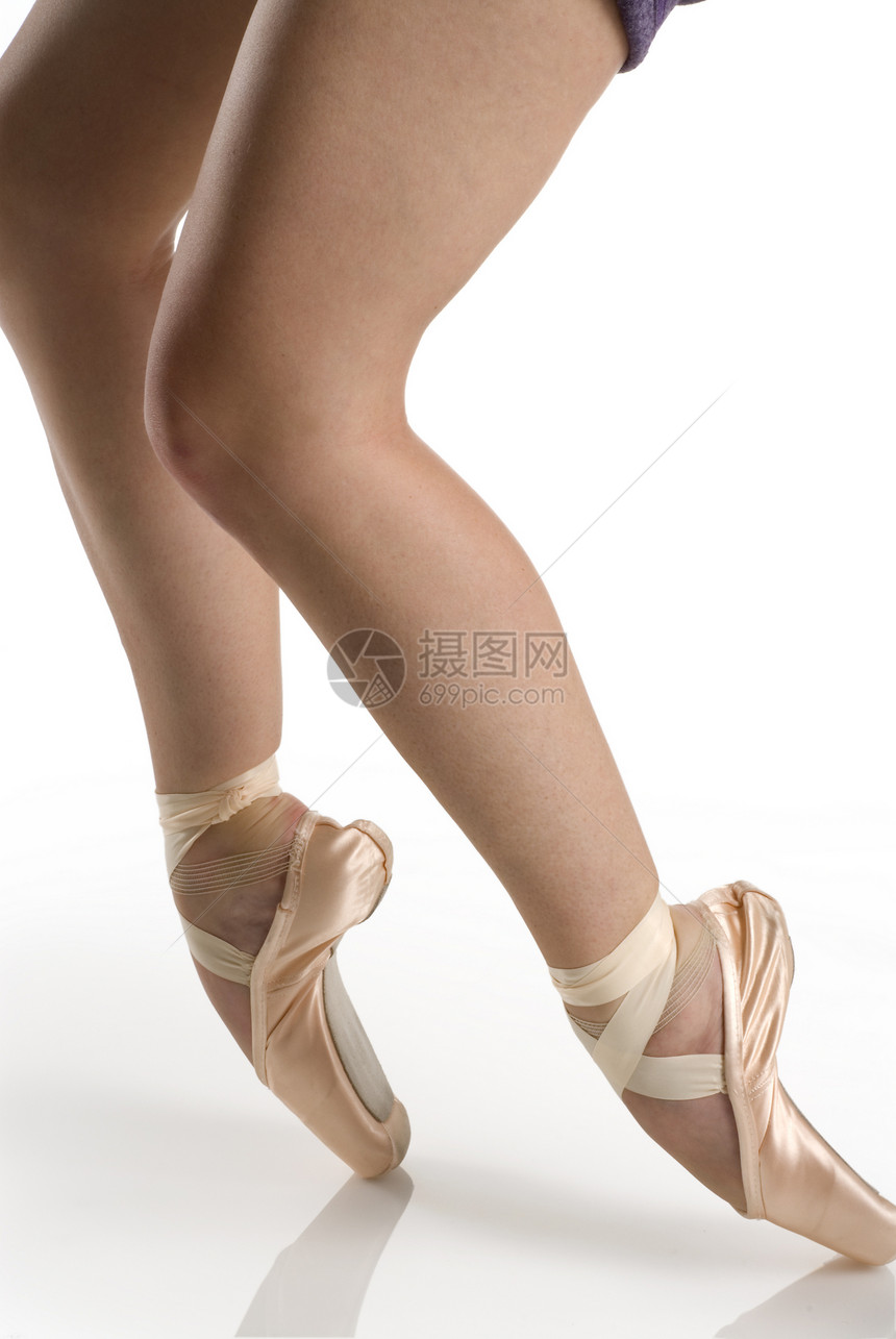 伸展的脚粉色女士白色演员学校拖鞋女性芭蕾舞舞蹈舞蹈家图片