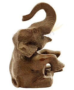 大象棕色雕像背景图片