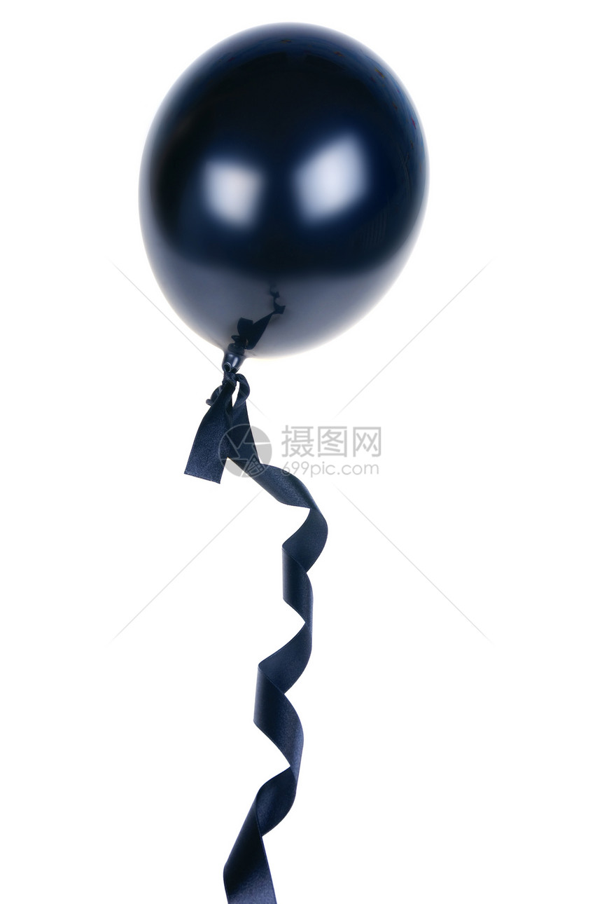 黑球丝带气球庆典赞成黑色派对喜悦图片