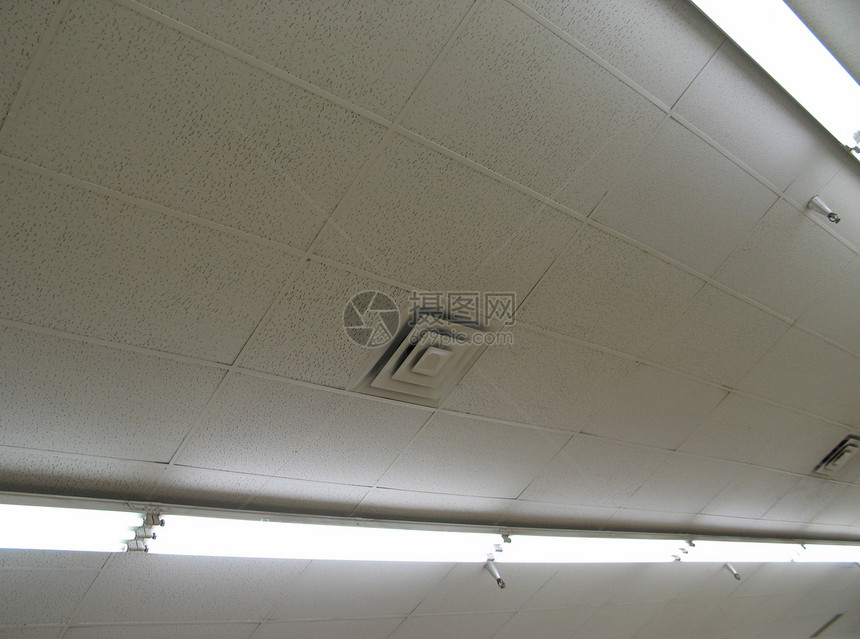 荧光灯洒水器凹槽扇子发泄天花板商业灯泡图片