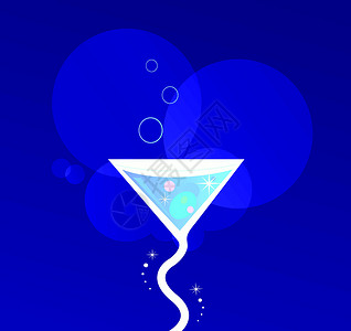 蓝色鸡尾酒晚晚 马提尼酒类热带饮料设计图片