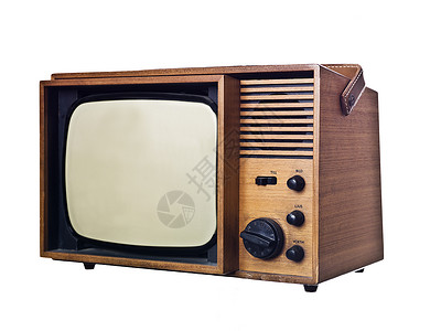 重要电视行业电子旋钮复兴设备复古水平广播白色技术背景图片