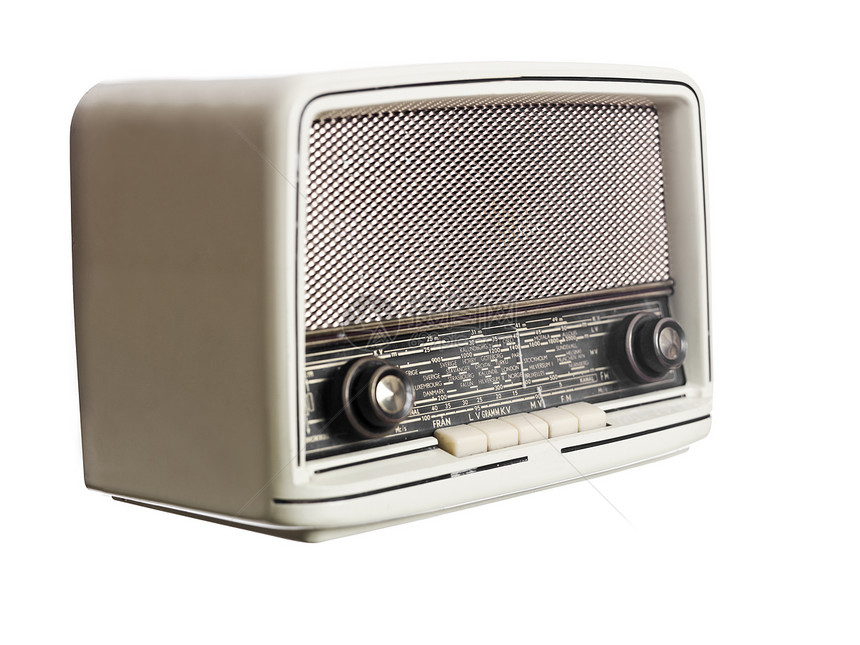 重要无线电台广播扬声器沟通音乐复古棕色拨号古董复兴对象图片