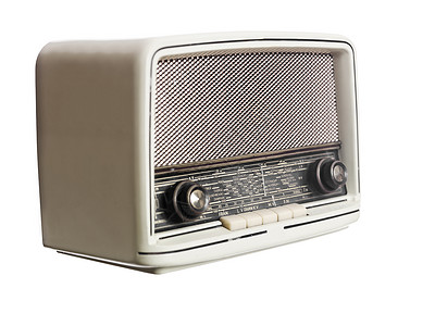 重要无线电台广播扬声器沟通音乐复古棕色拨号古董复兴对象背景图片