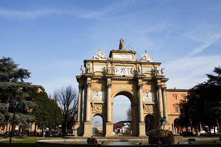 拱门天空佛罗伦萨的拱门房屋全景天空历史建筑学文化背景