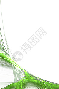 分形设计活力风格空白插图白色曲线绿色装饰数学墙纸背景图片