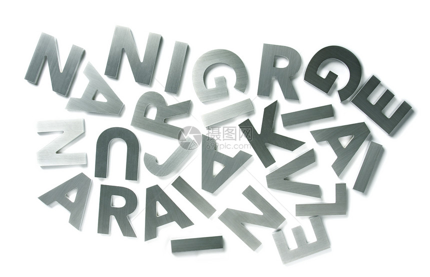 不锈钢字母首都字体衬线语言字谜图片