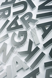 不锈钢字母字谜语言衬线字体首都背景图片