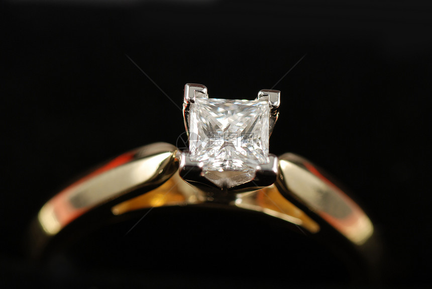 钻石环火花戒指单人纸牌宝石新娘未婚夫珠宝反光订婚图片
