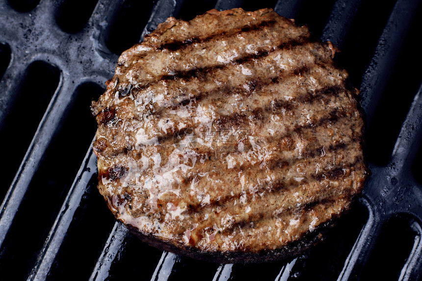 果汁汉堡烤痕煤炭铁板炙烤气体饮食菜单食物烧烤晚餐图片