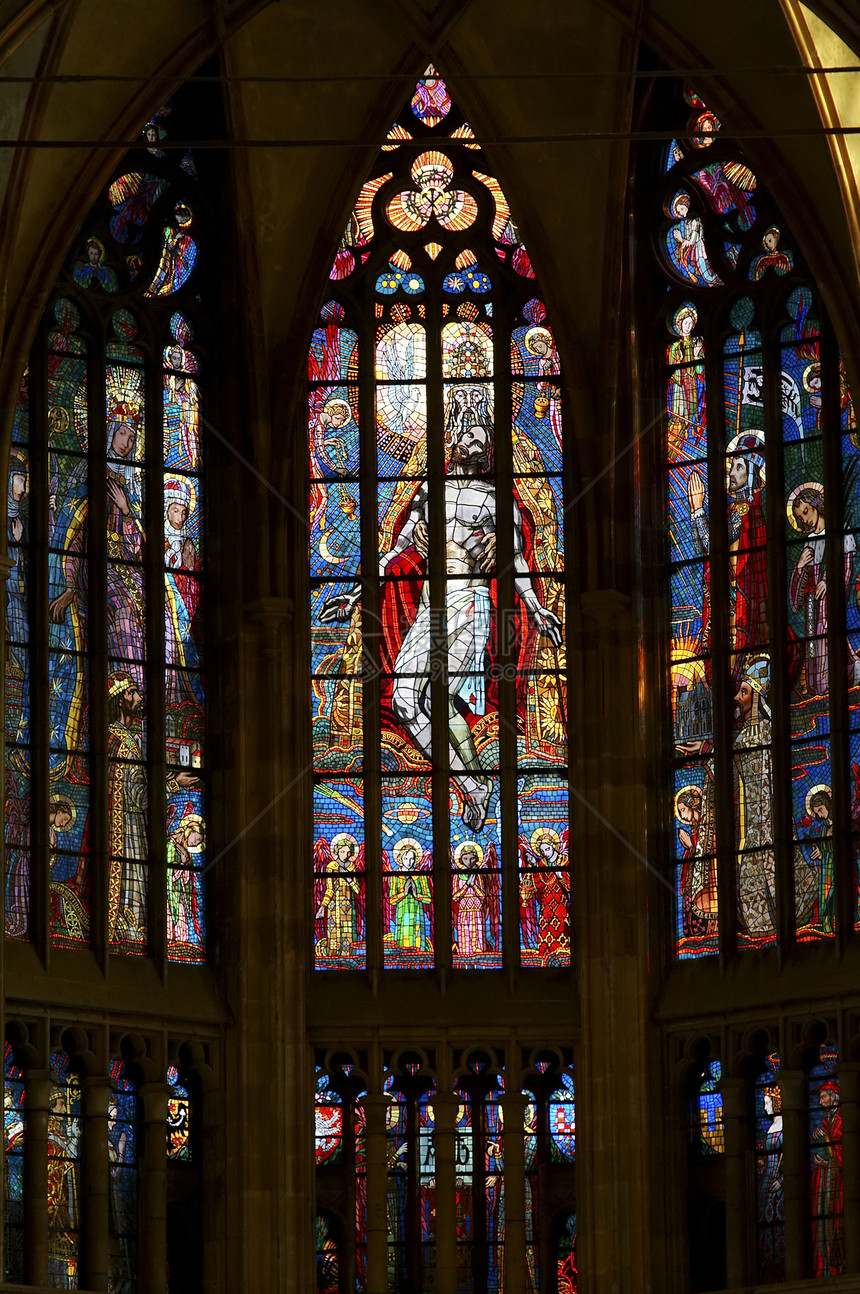 彩色窗口靶心灰色画宗教仿古圣经玻璃建筑地标建筑学历史图片