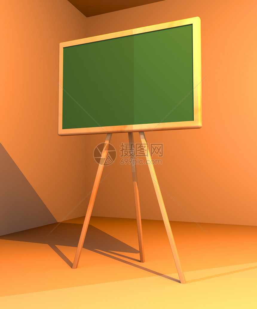 粉笔板绿色计算机学校展示木板课堂粉笔木头插图演讲图片