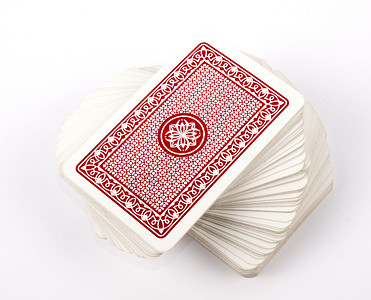 一包卡片红色冒险游戏扑克风险乐趣白色甲板背景图片