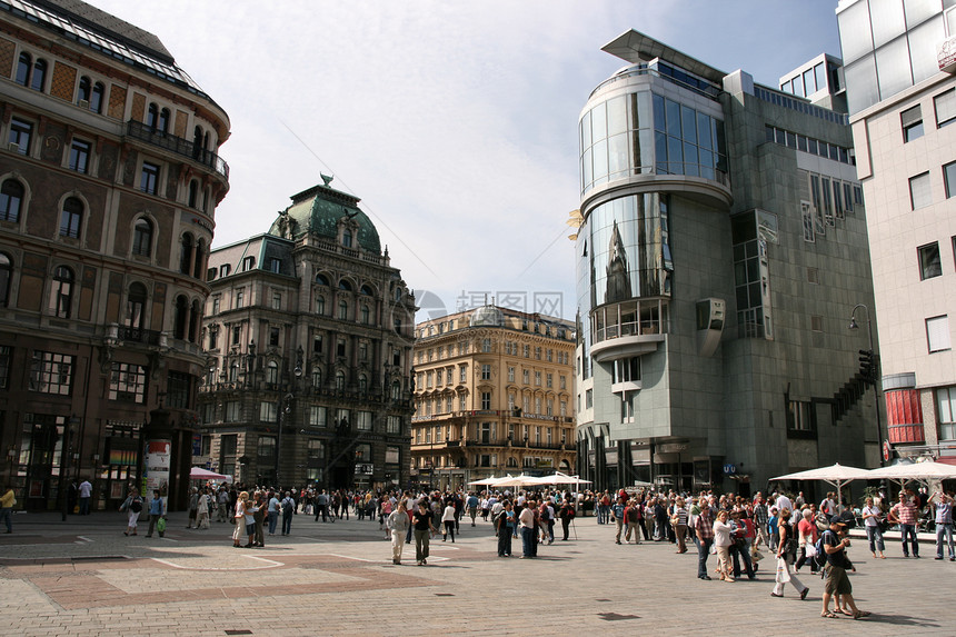维也纳首都人群旅行城市观光正方形街道游客市中心地标图片