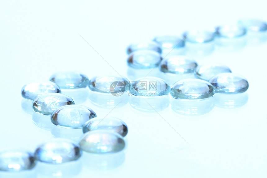 玻璃球气泡混响反射婚礼蓝色水晶弹珠镜子图片