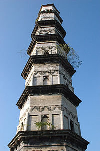 旧中国塔台背景图片