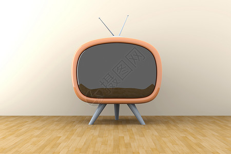 Retro TV 转发电视展示展览宣传天线投掷远程管子屏幕视频手表背景图片