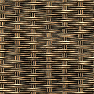 编织棕色网状无缝地格子芦苇缠绕工艺风格乡村手杖背景图片