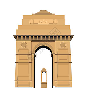 印地安大门 新三角城门 印度河门 旅行背景图片