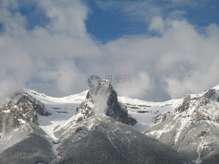 岩石山顶视图天空山脉公园水平顶峰蓝色图片