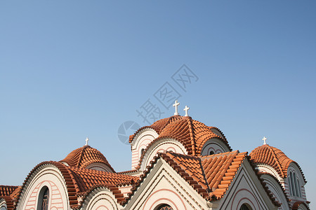 教堂屋顶上帝信仰天空宗教和平背景图片