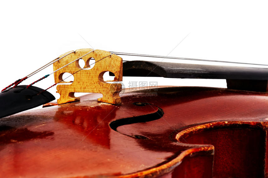 小提琴桥音乐高音谱号细绳字符串乐器钥匙图片