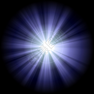 黑色闪耀星光白蓝星3爆破星星黑色线条火花设计辉光元素星光活力背景