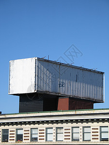 空空广告牌蓝色建筑广告宣传天空建筑学背景图片