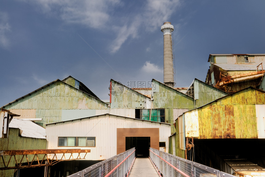 工厂地平线技术管道烟囱机械制造业环境蓝色生产公司图片