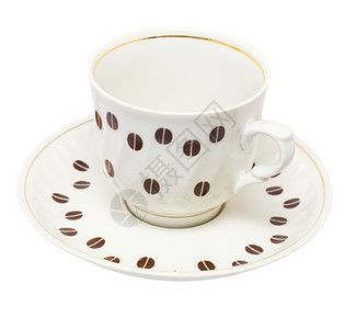 咖啡套咖啡机边界杯子白色飞碟仪式棕色粮食背景图片