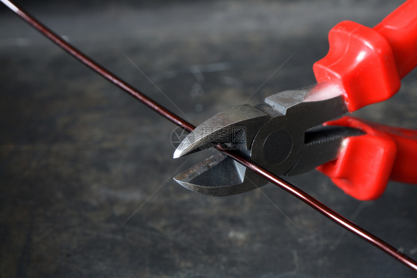 电线剪接器对象压力金属工作工具概念性危险图片