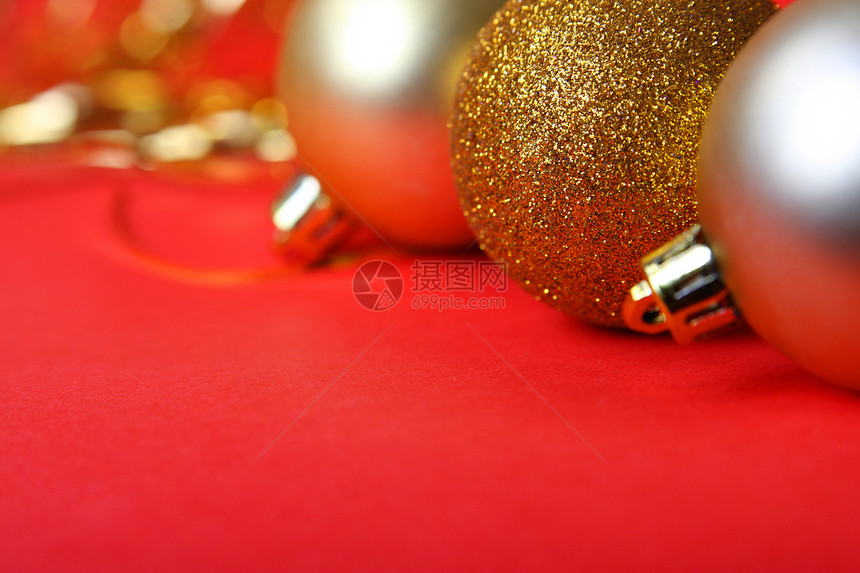 圣诞节装饰品白色装潢蓝色金属庆典红色图片