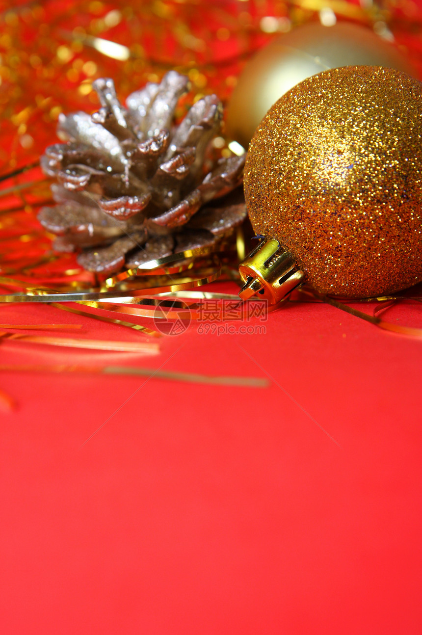 圣诞节装饰品红色白色装潢庆典金属蓝色图片