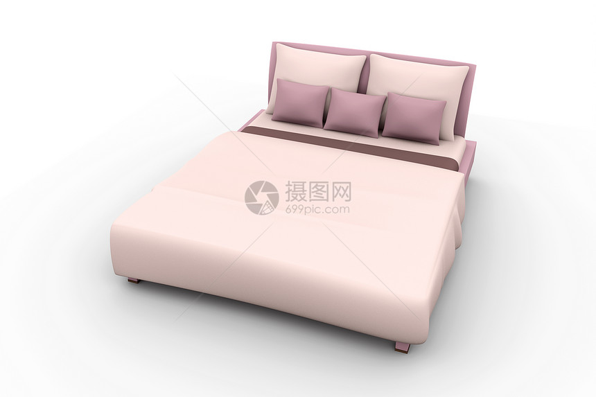 床铺床单靠垫床垫白色床罩卧室毯子家具图片
