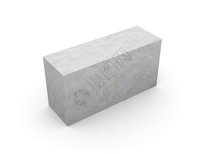 立方体灰色混凝土砖块材料灰色白色石头立方体背景