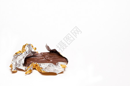 甜甜巧克力白色花絮饮食背景图片