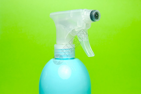 喷雾瓶产品代理人环境卫生生物蓝色打扫塑料绿色消毒剂背景图片