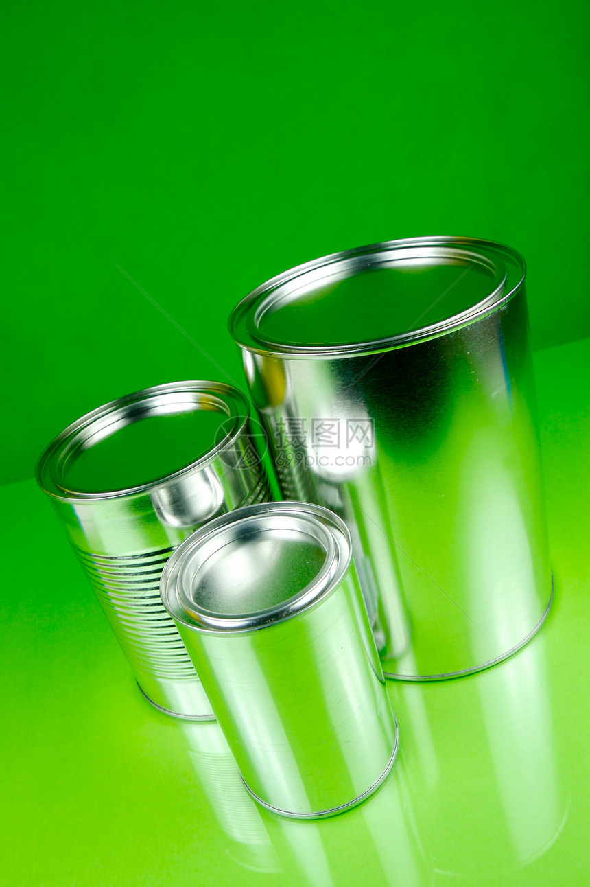 存储测深器罐装装罐食物绿色罐子图片