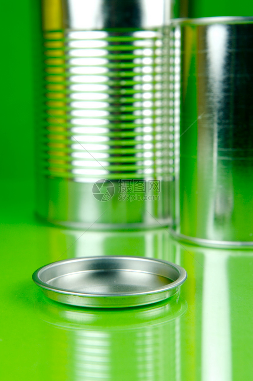 存储测深器食物罐子装罐绿色罐装图片