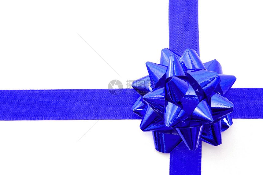 带丝带的圣诞礼物庆典惊喜空白礼物卡片包装纸生日白色纪念日盒子图片
