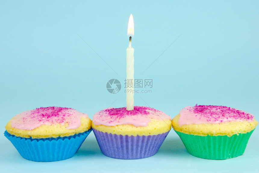 Cup Cakes 杯蛋糕杯子蜡烛食物糖果庆典派对蛋糕图片