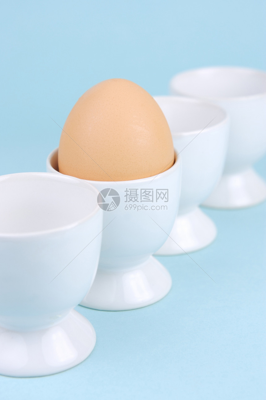 硬锅鸡蛋黄色蓝色白色食品蛋黄杯子早餐营养食物中心图片