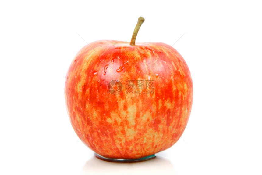 红苹果白色食物红色图片