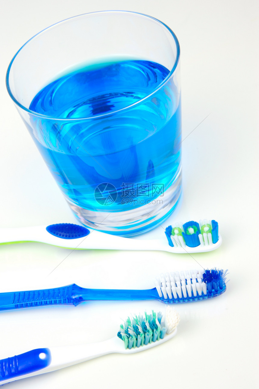 牙科护理玻璃卫生刷子冲洗牙医衰变漱口水图片