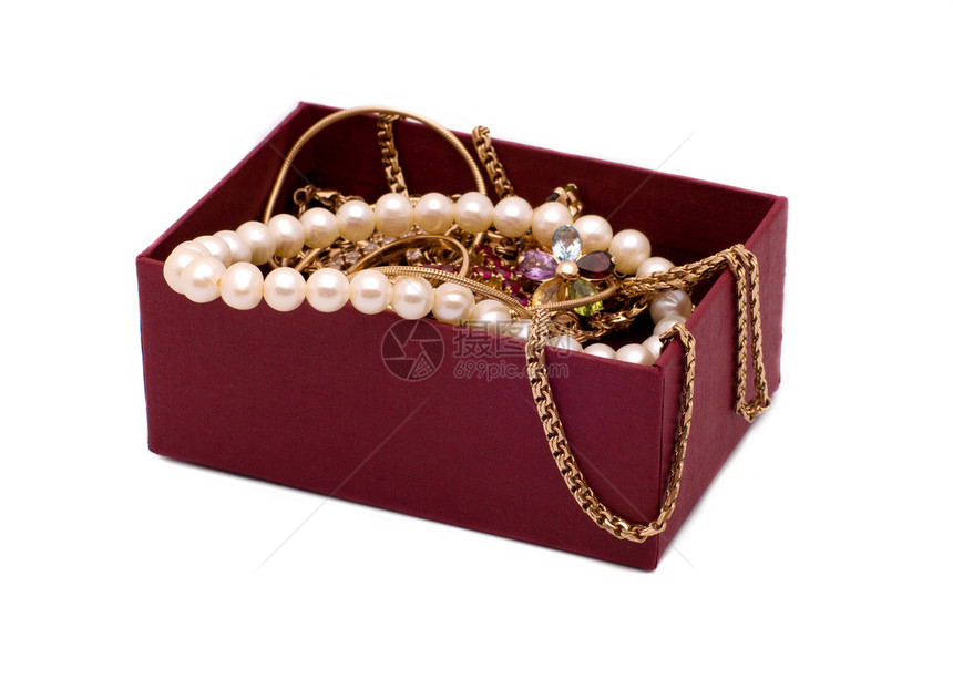 宝藏宝石黄色手镯订婚珍珠传统白色珠宝红色金子图片