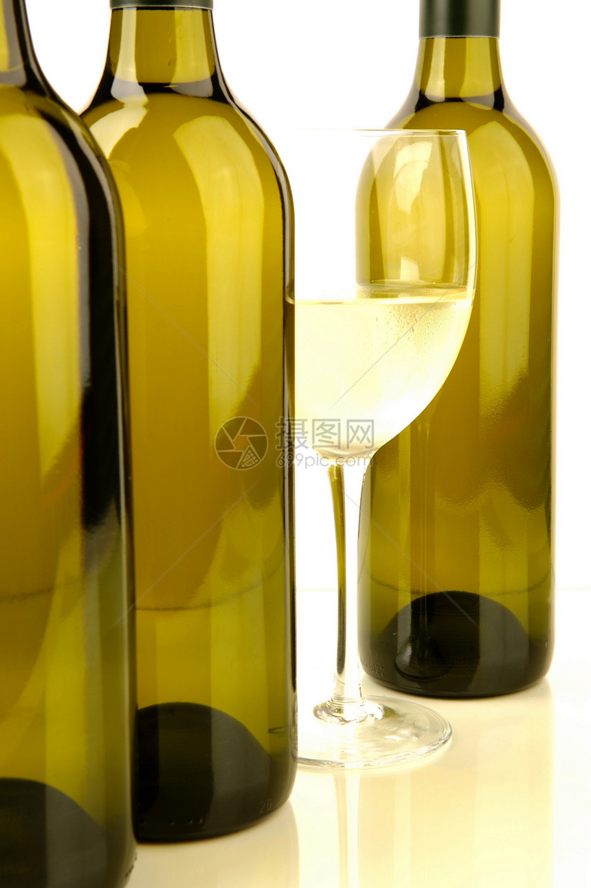 白葡萄酒饮料白色红色脖子酒精眼镜玻璃肩膀瓶子图片