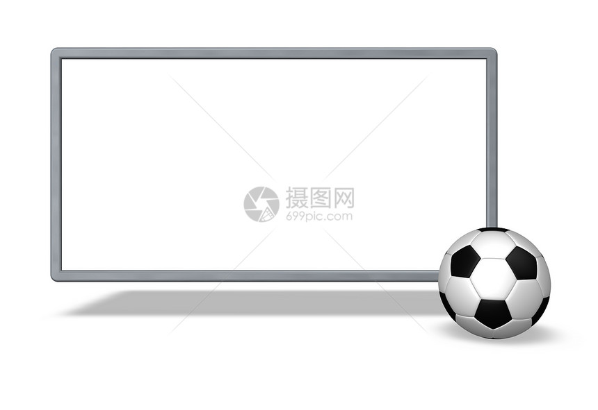 足球木板空白运动框架广告白色标签锦标赛团队插图图片